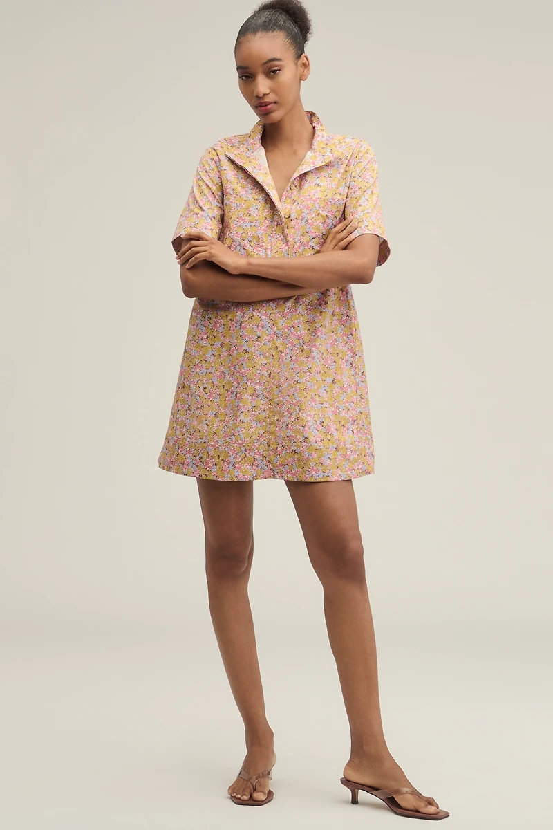 The Jeannie Short-Sleeve A-Line Mini Dress by Maeve