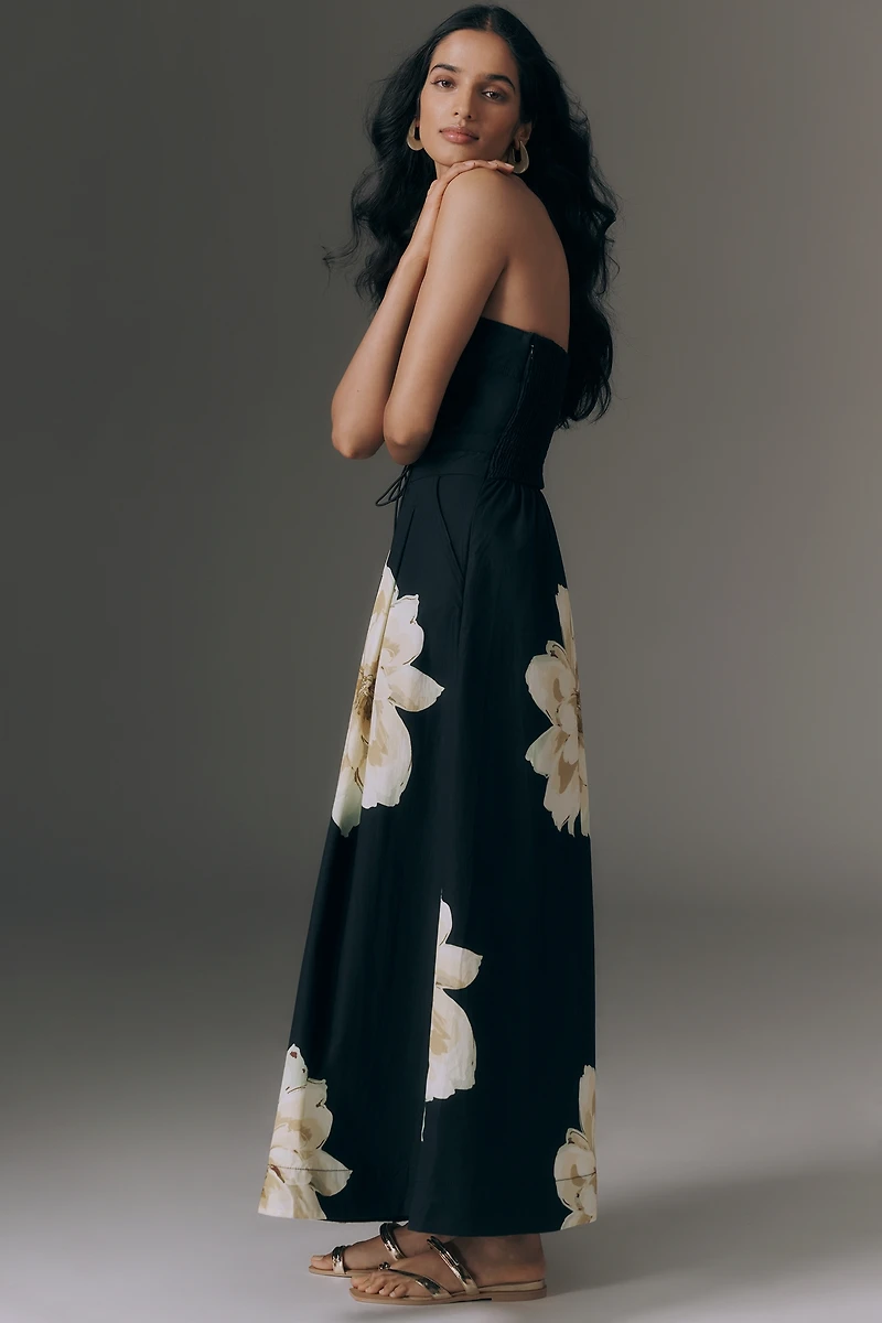 Maeve Strapless Waisted Maxi Dress