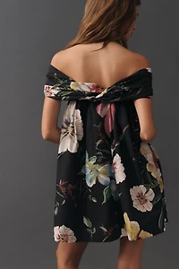 Maeve Cotton Off-Shoulder Printed Mini Dress