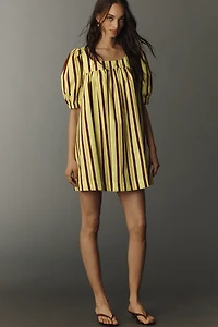 Maeve Cotton Puff-Sleeve Mini Dress