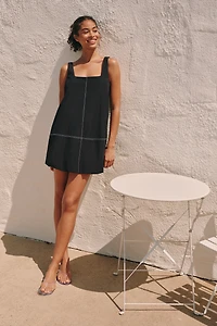 Maeve Poplin Bubble Mini Dress
