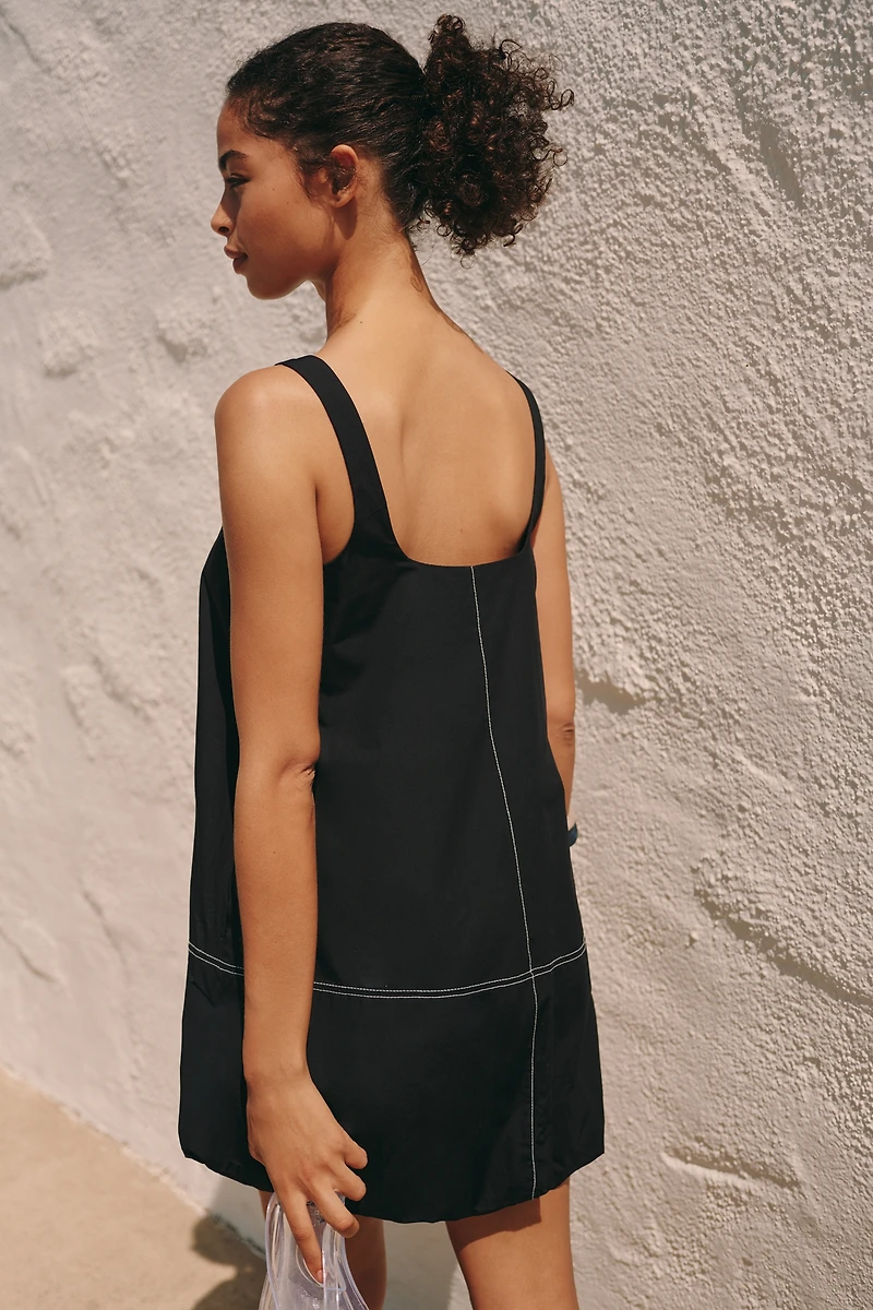 Maeve Poplin Bubble Mini Dress