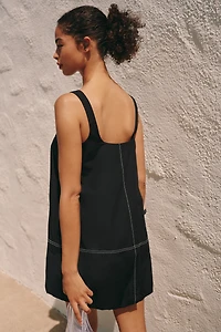 Maeve Poplin Bubble Mini Dress