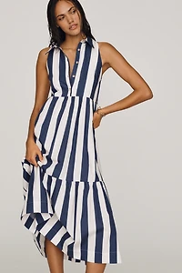 Maeve Bettina Sleeveless Tiered Shirt Dress