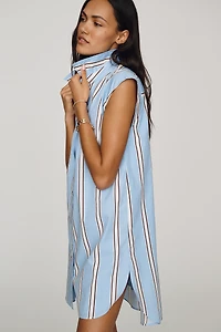 Maeve Lillian Button-Front Mini Dress