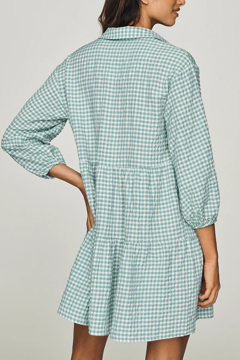 Bettina Mini Tiered Shirt Dress by Maeve
