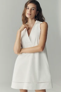 By Anthropologie Cotton Collared Mini Dress