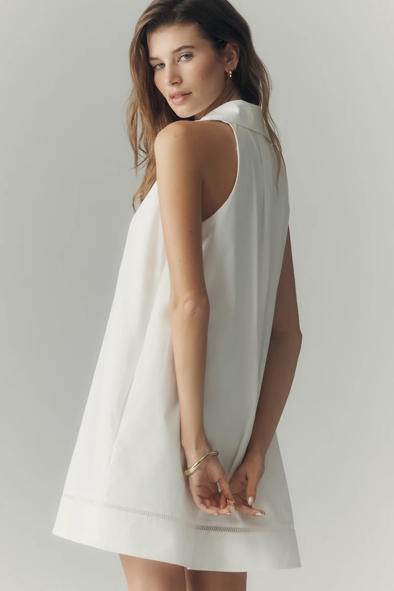 By Anthropologie Cotton Collared Mini Dress