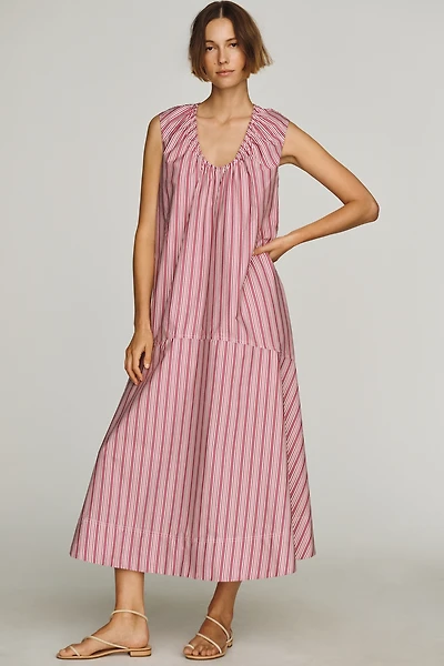 Maeve Sleeveless Cotton Poplin Maxi Dress