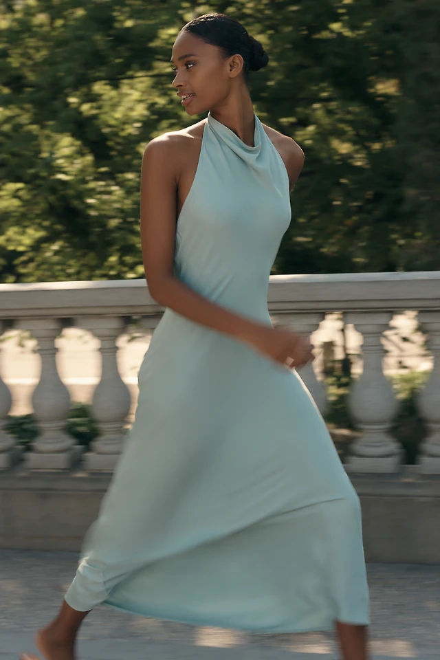 maeve flounced halter maxi dress Cutout at MarketFair Shoppes in Princeton, NJ 2406294