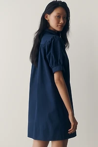 Maeve Cotton Puff-Sleeve Shirtdress