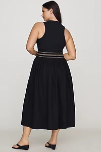 By Anthropologie Banded Twofer Midi Dress