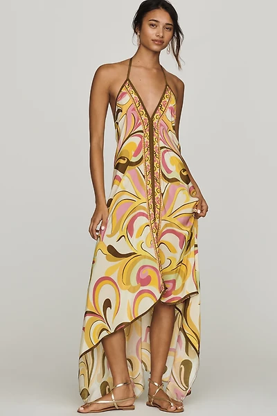 Rococo Sand High-Low Maxi Dress