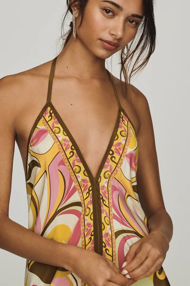 Rococo Sand High-Low Maxi Dress