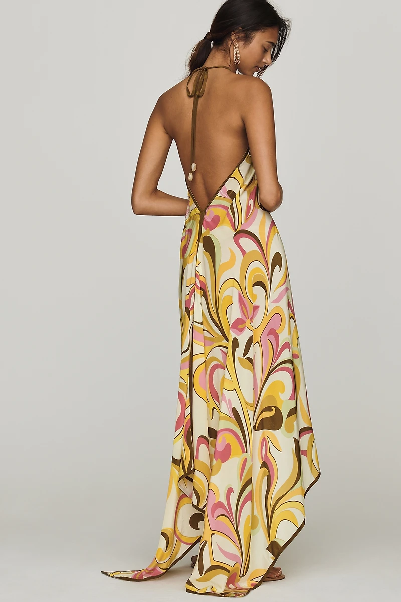 Rococo Sand High-Low Maxi Dress