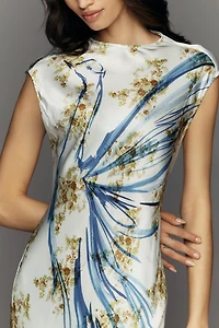 Maeve Mock-Neck Midi Slip Dress