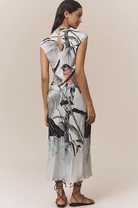 Maeve Mock-Neck Midi Slip Dress