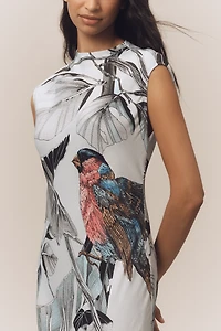 Maeve Mock-Neck Midi Slip Dress
