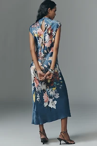 Maeve Mock-Neck Midi Slip Dress