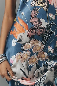 Maeve Mock-Neck Midi Slip Dress