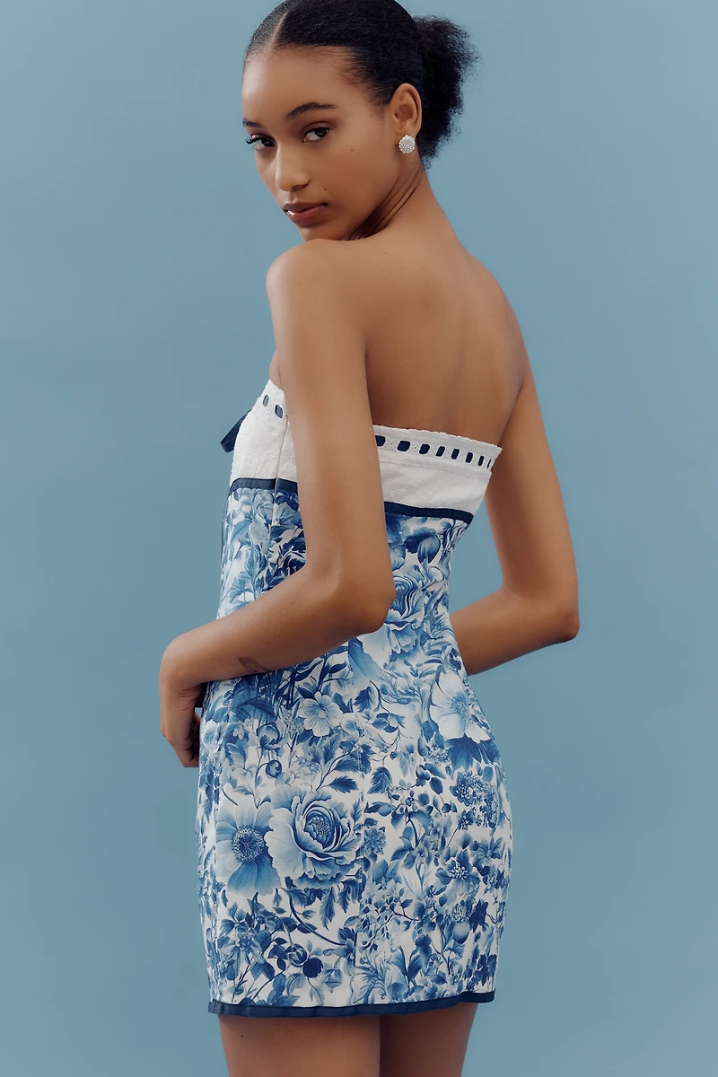 Maeve Strapless Tie-Front Mini Dress
