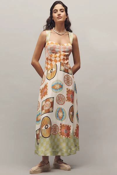 The Meredith Walker Jocelyn Sleeveless Slip Midi Dress by Maeve