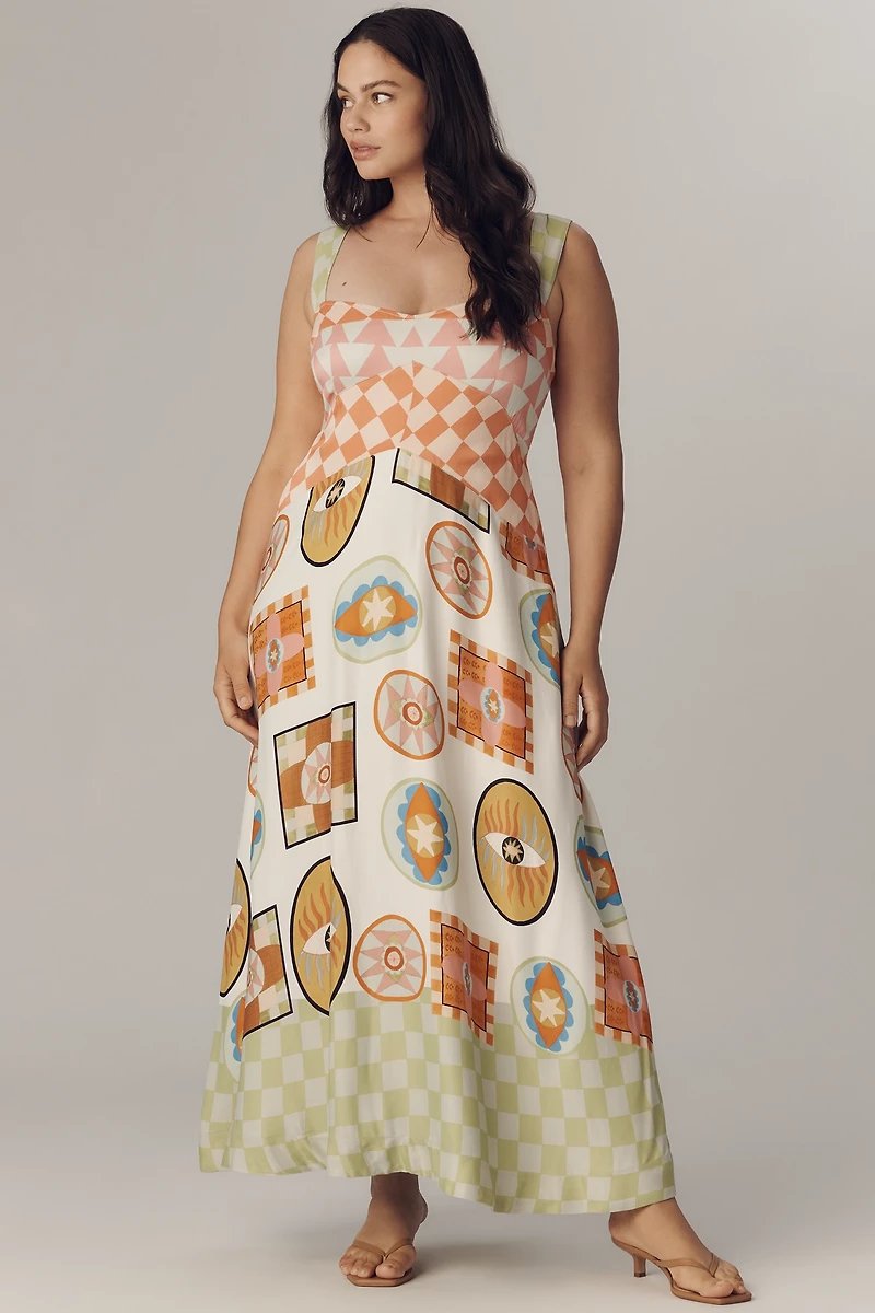 The Meredith Walker Jocelyn Sleeveless Slip Midi Dress by Maeve