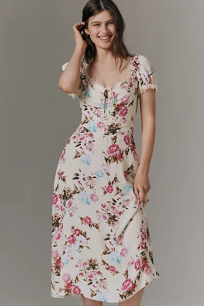 By Anthropologie Printed Midi Dress