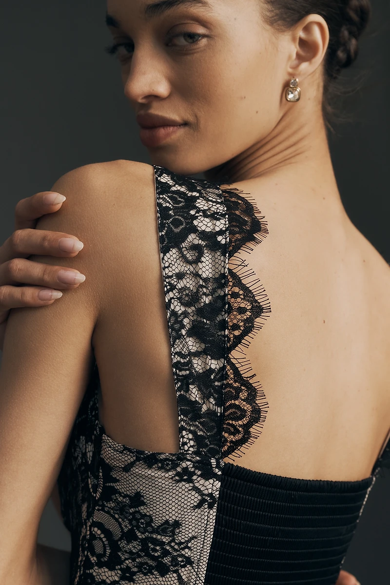 The Jocelyn Sleeveless Lace Midi Dress by Maeve