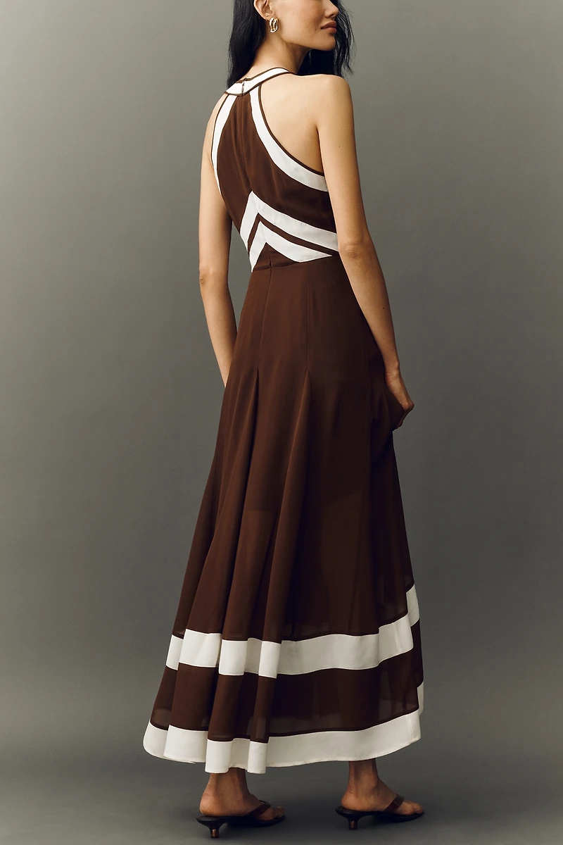 By Anthropologie Halter Maxi Dress