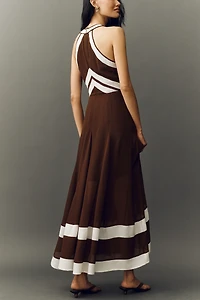 By Anthropologie Halter Maxi Dress