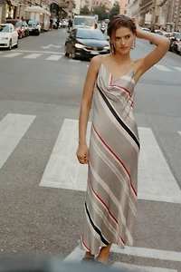 Maeve Cowl-Neck Slip Midi Dress