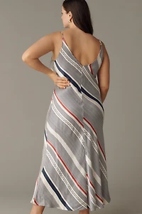 Maeve Cowl-Neck Slip Midi Dress