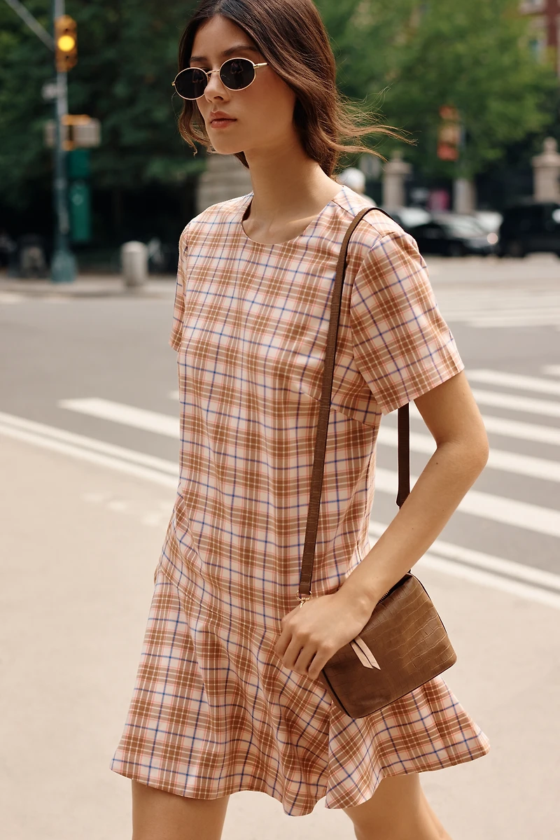 Maeve Drop-Waist Mini Swing Dress