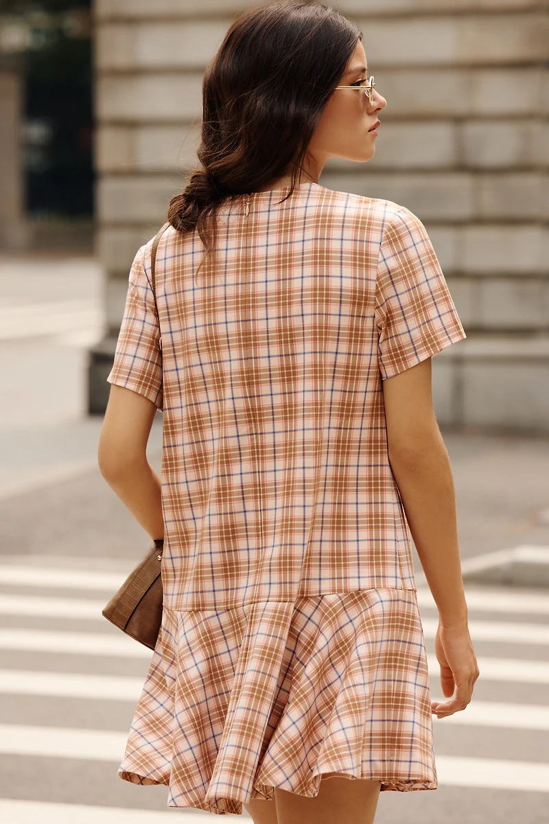 Maeve Drop-Waist Mini Swing Dress