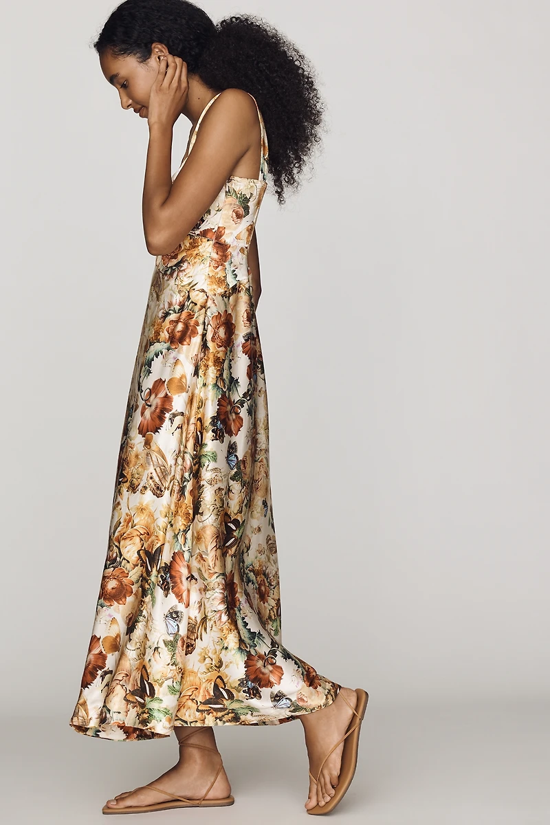 Maeve Jocelyn Midi Slip Dress by Burcu Korkmazyurek