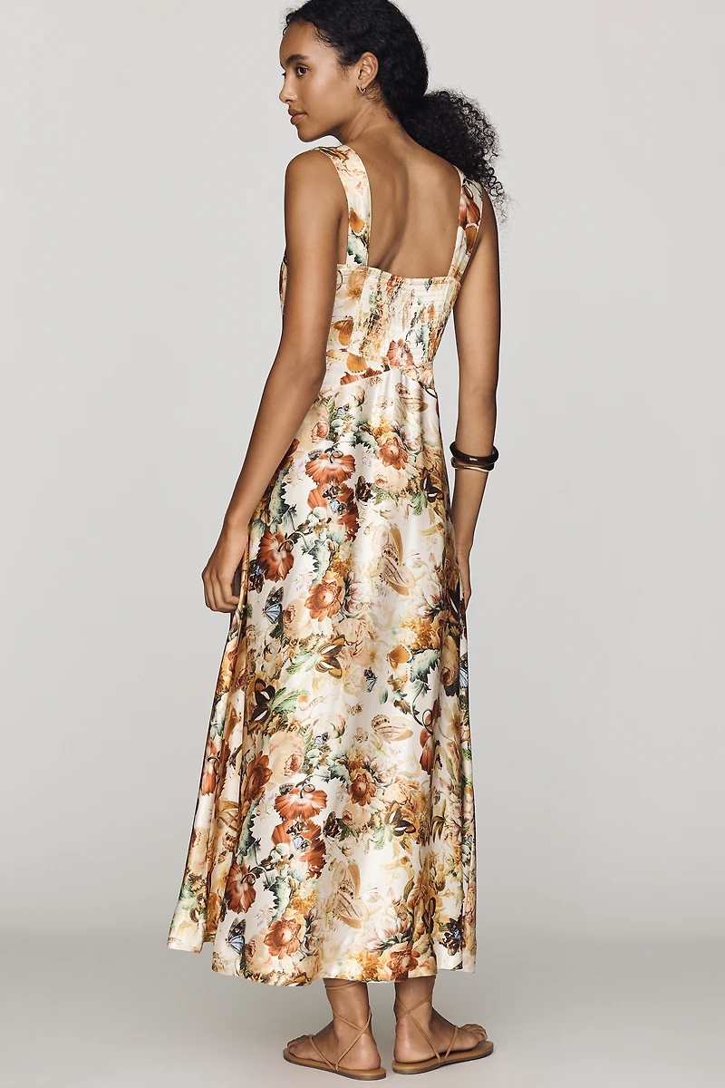 Maeve Jocelyn Midi Slip Dress by Burcu Korkmazyurek