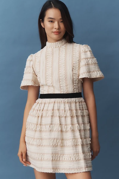 Maude Blythe Textured Mini Dress