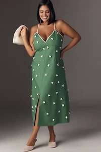 Maude Club Kimberly V-Neck A-Line Dress