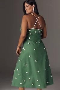 Maude Club Kimberly V-Neck A-Line Dress