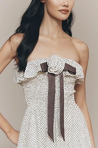 Maude Club Pippa Strapless Smocked Maxi Dress