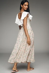 Maude Club Fawn Collared Maxi Dress