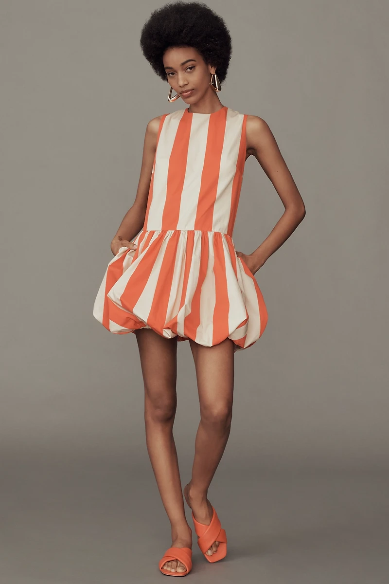 Mare Bubble-Hem Mini Dress
