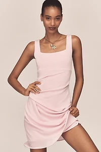 Mare Sleeveless Square-Neck Mini Dress