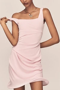 Mare Sleeveless Square-Neck Mini Dress