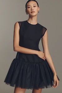 Mare Tulle Drop-Waist Slip Dress