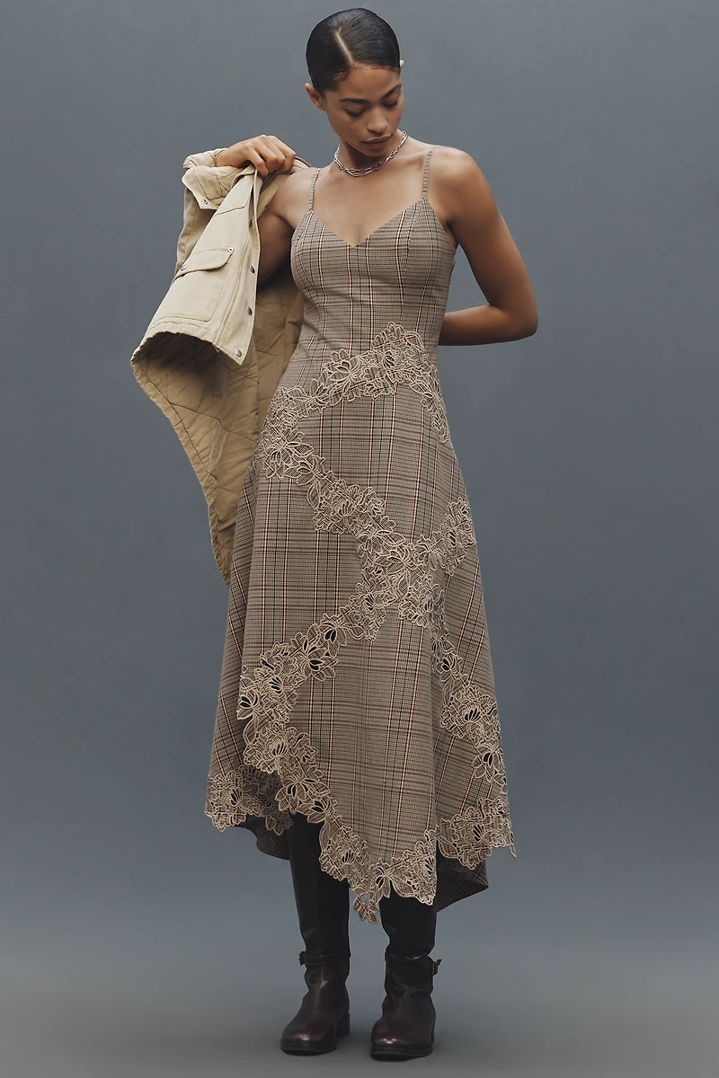 Mare Ruffle Hem Slip Dress