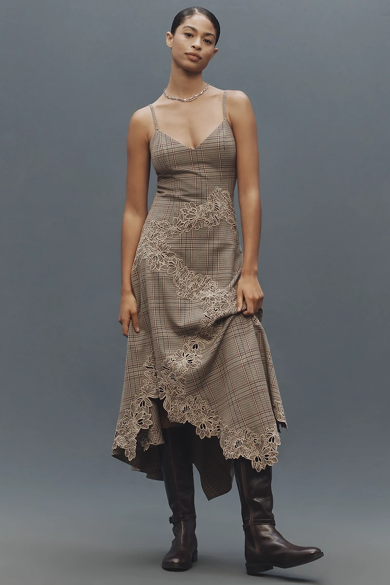 Mare Ruffle Hem Slip Dress