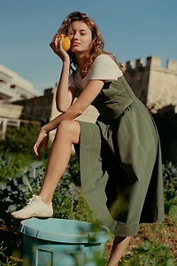 Mare Cotton Seamed Midi Dress