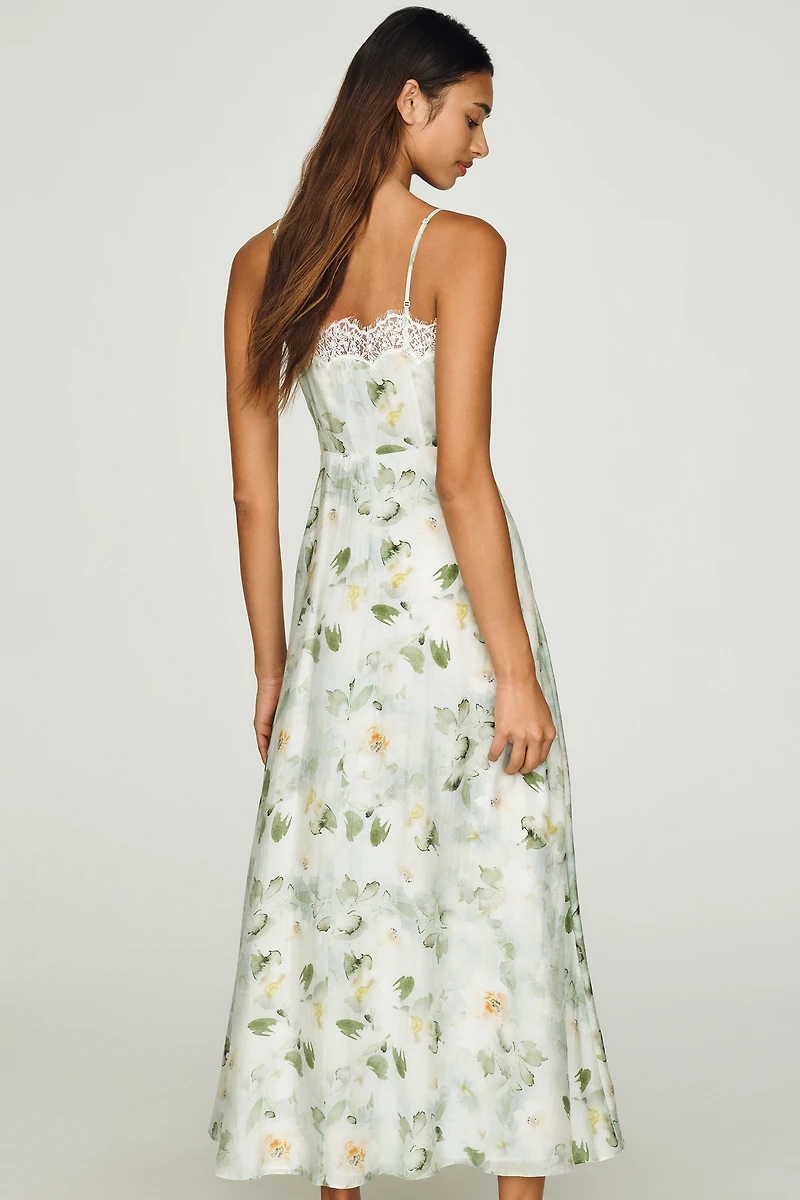 Mare Lace-Trim Midi Dress